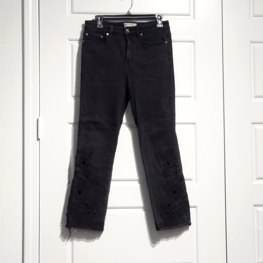 Free People light flare jeans